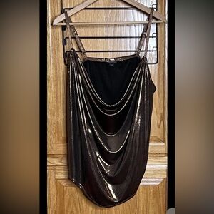 Torrid Camisole Women’s 3x Metallic Brown Hi-low Party Club Career Business